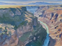 Rio Grande Gorge - 9" x 12" - Acrylic – available