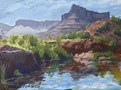 Professor Valley - 9" x 12" - Acrylic – available