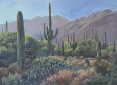 Saguaro - 12" x 16" - Acrylic - available