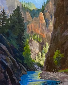 Near Grotto Wall - 11" x 14" - Acrylic - available